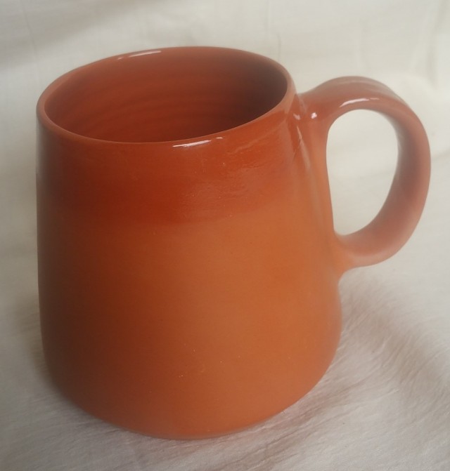 microwavable clay glazed coffee mug